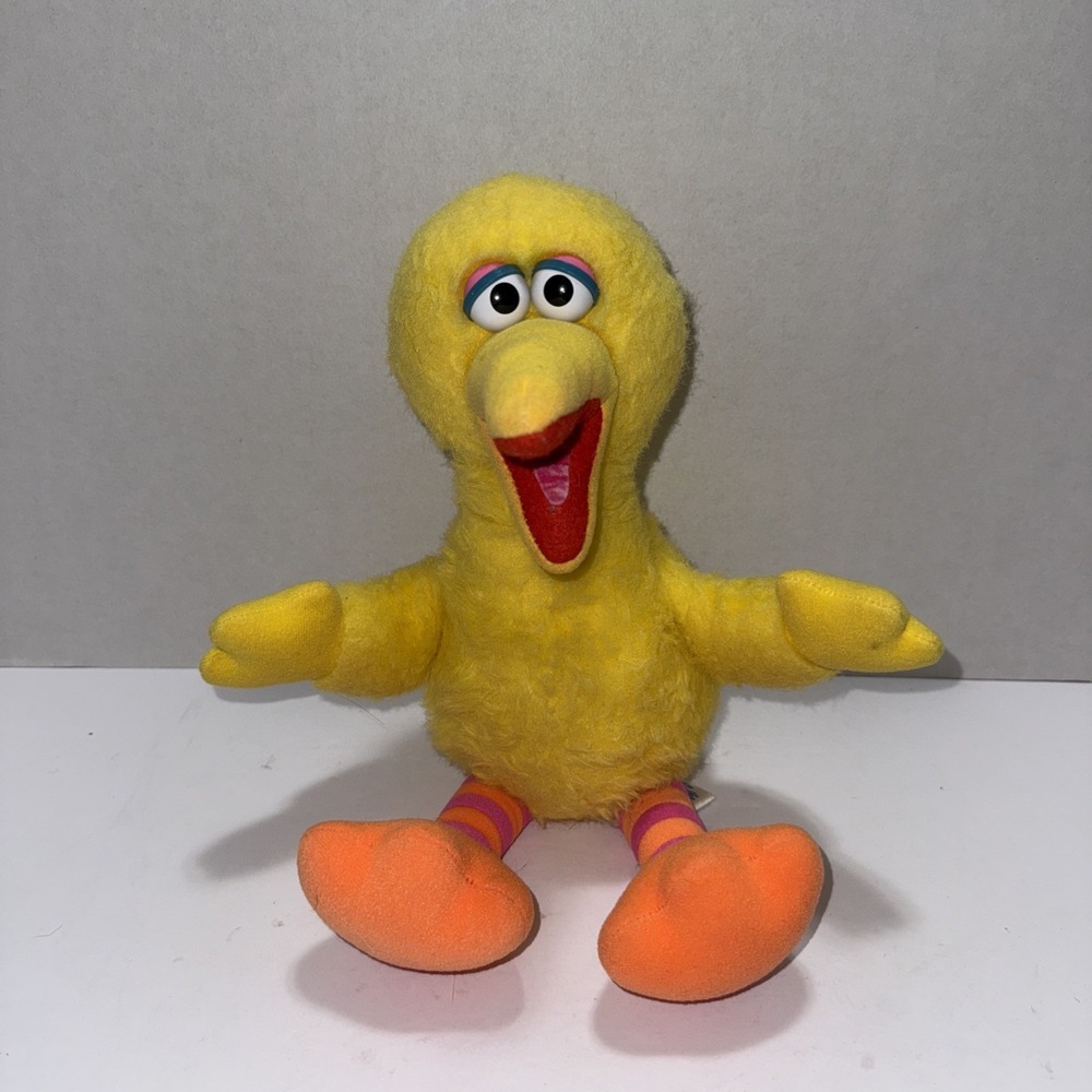 Vintage Big Bird Playskool 1986 Plush Stuffed Toy Sesame Street 13 Inch 1980s